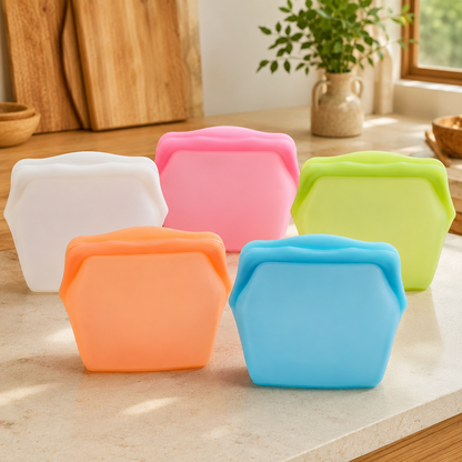 Billhol® Stand-Up Food-Grade Silicone Storage Bag, 4-Cup
