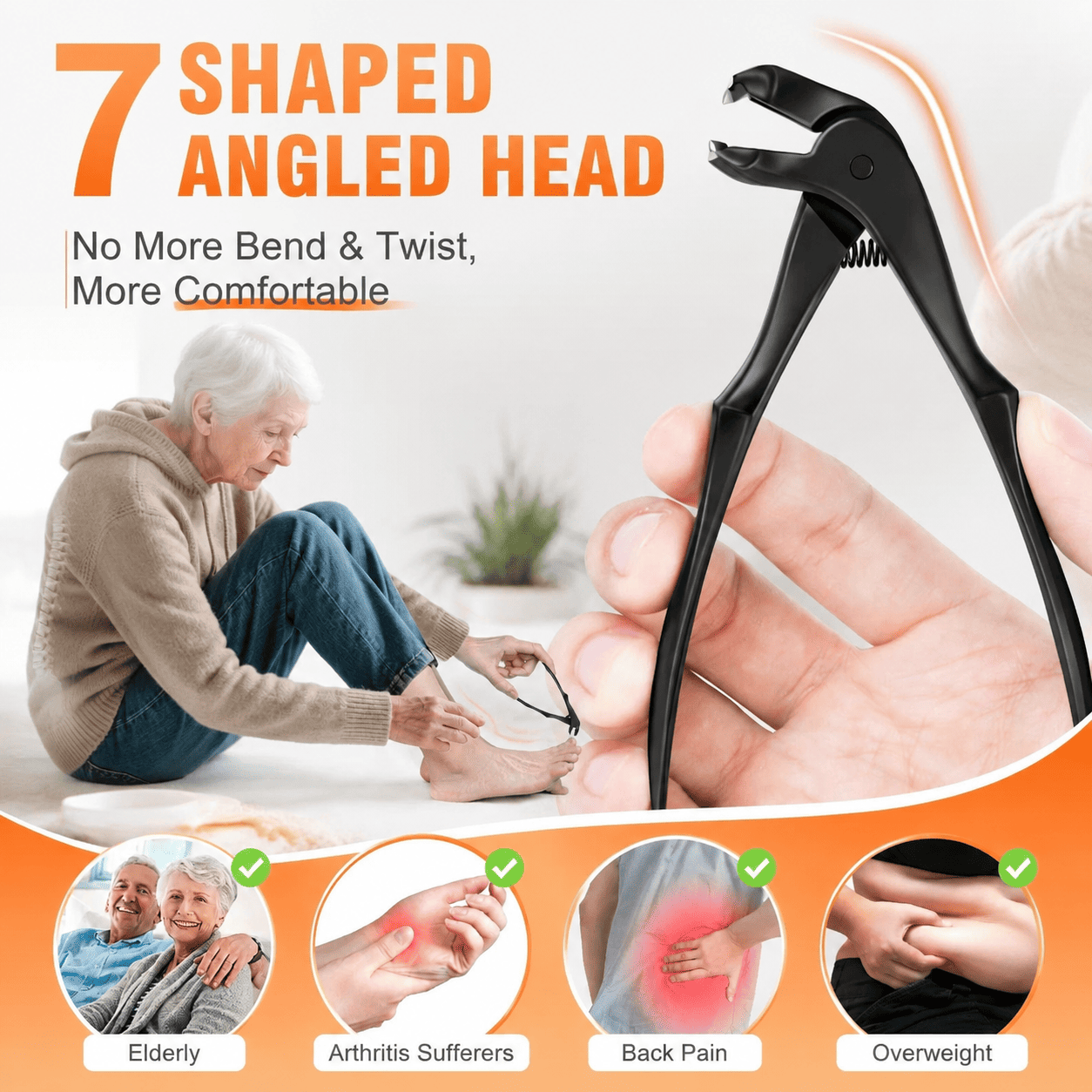 BVJ® Strong Black Nail Clipper