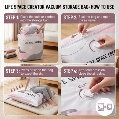 SVOZK® Large-Capacity Vacuum Bags – No Pump Needed! 💕