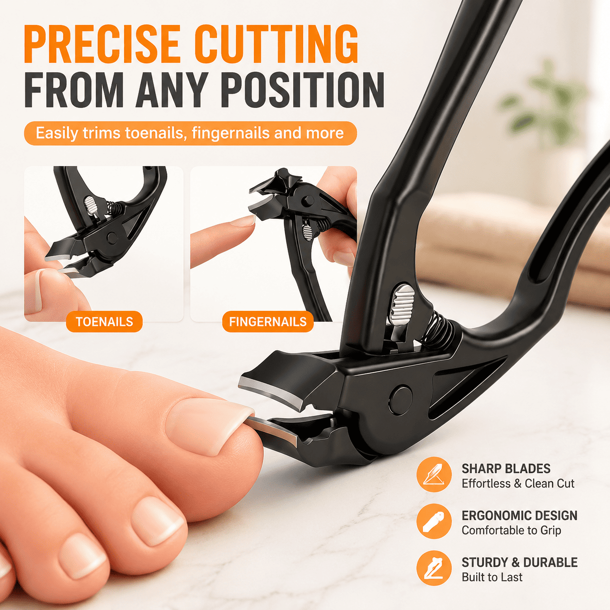 BVJ® Strong Black Nail Clipper