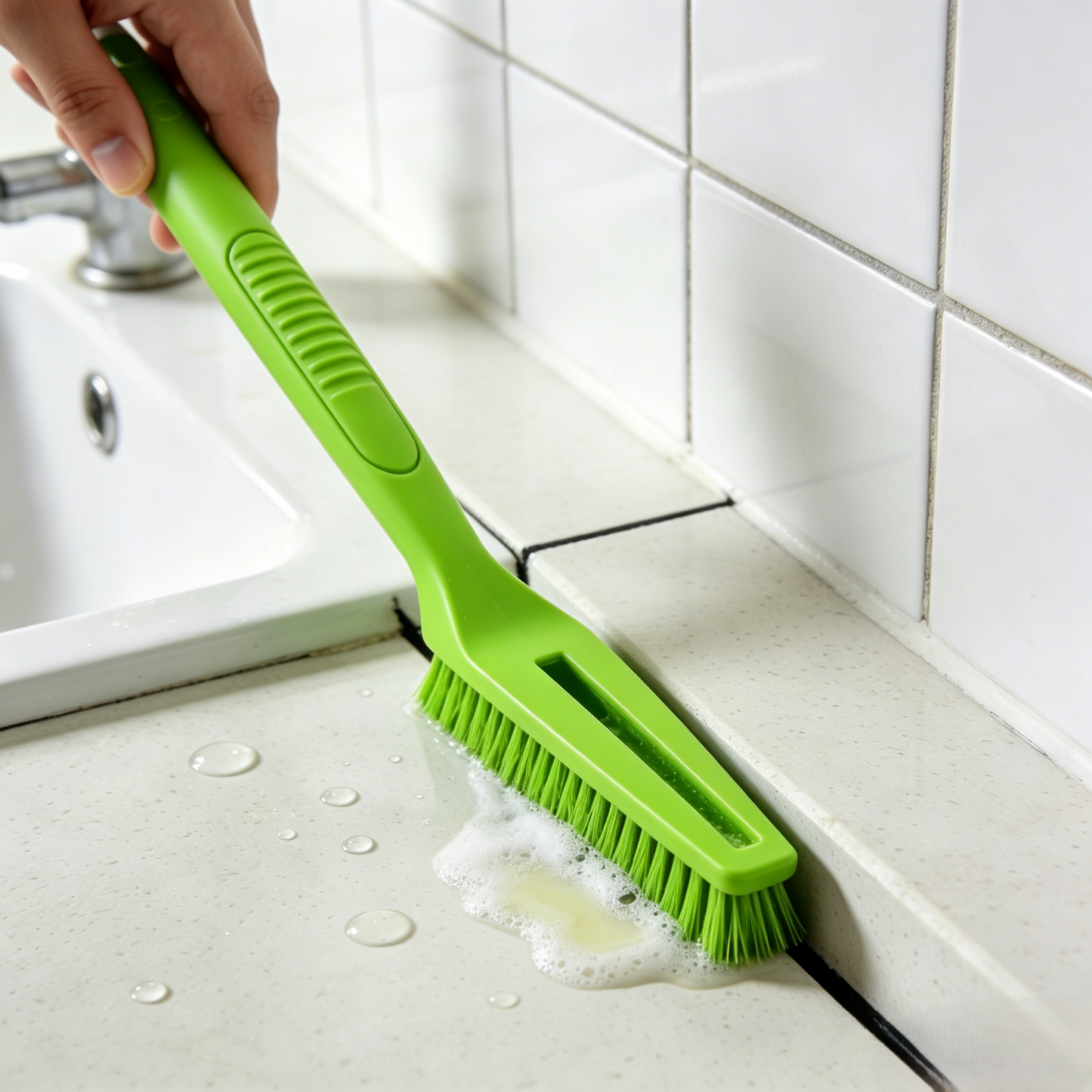 🧹 Hard Bristle Detail Scrub Brush