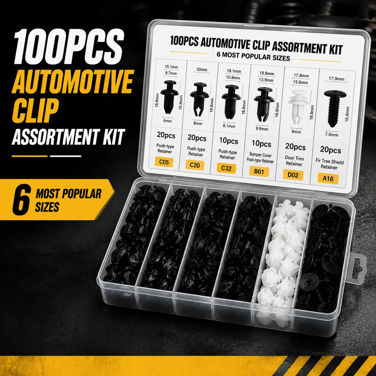 BVJ® Automotive Retainer Clip Assortment Kit