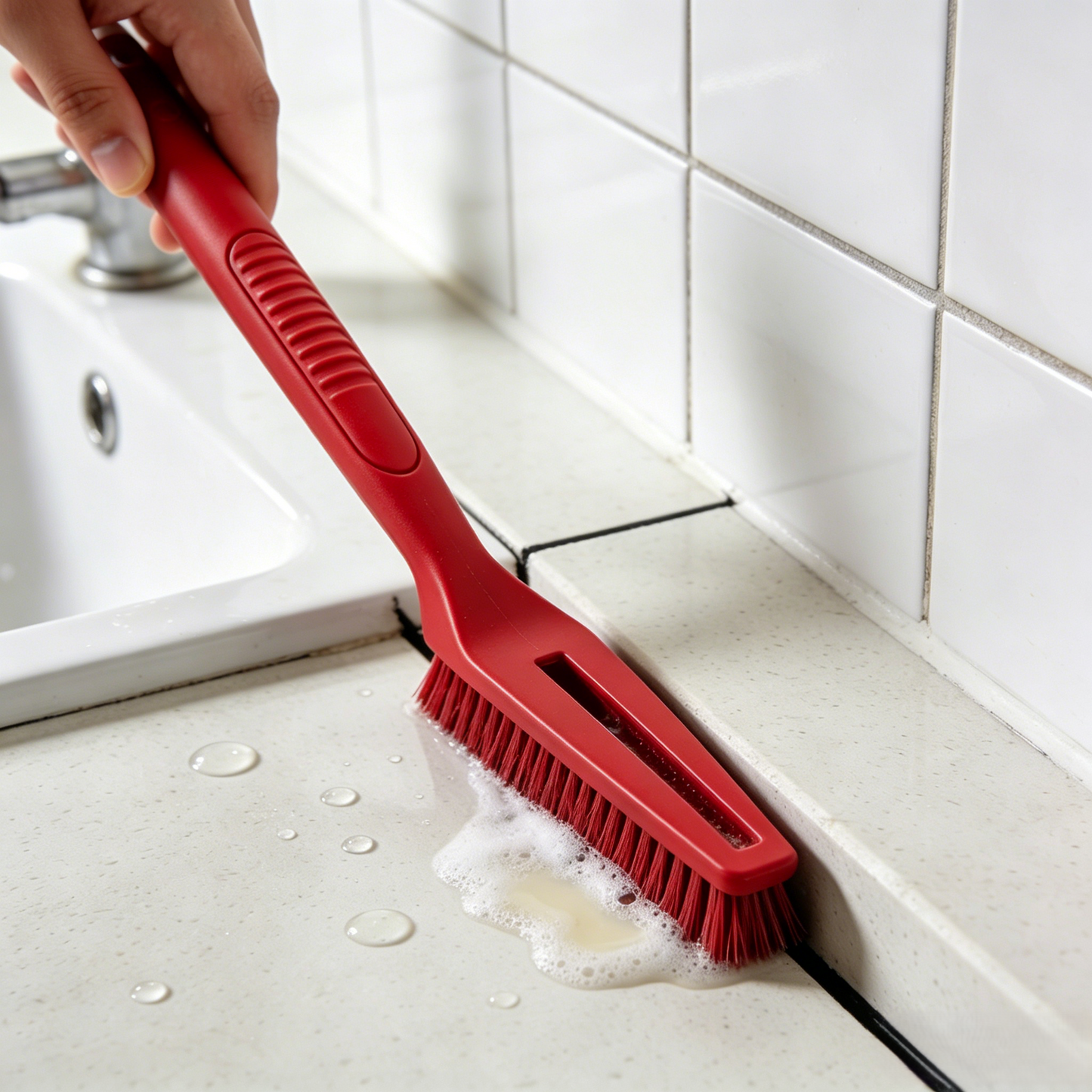 🧹 Hard Bristle Detail Scrub Brush