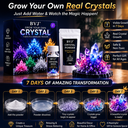 BVJ® Luxury Crystal Atelier – Premium Crystal Growth Powder