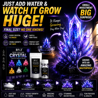 BVJ® Luxury Crystal Atelier – Premium Crystal Growth Powder