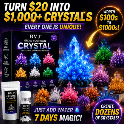 BVJ® Luxury Crystal Atelier – Premium Crystal Growth Powder