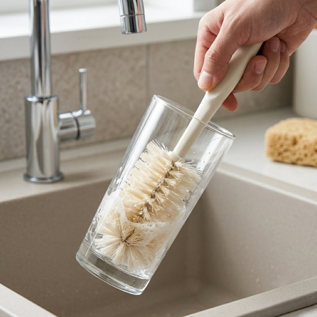 🧼 3-in-1 Bottle Cleaning Brush Set, 4 Pastel Color Kits