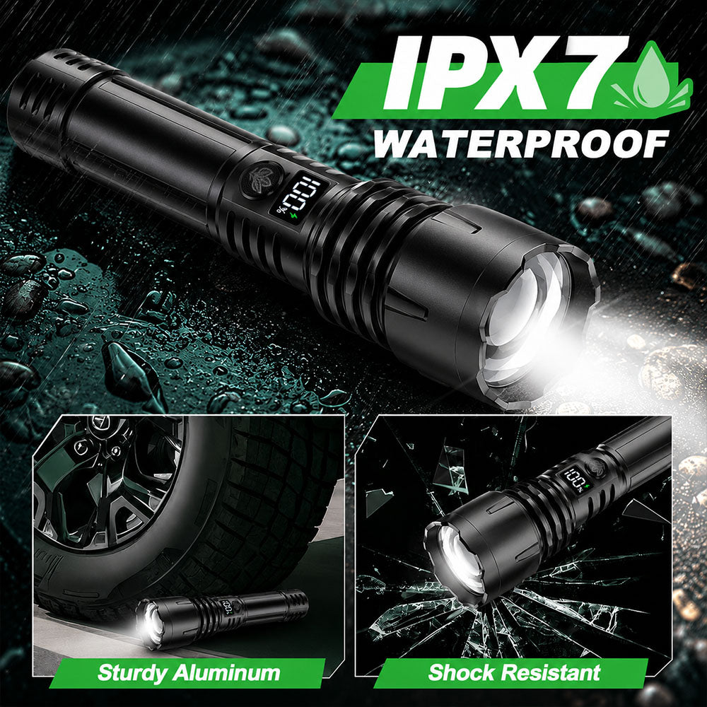 🎁 2026 Billhol® Super Bright Ultimate Tactical Survival Flashlight · 2M+ SOLD · 80X Brightness ·120H RUN TIME · Military COB LED Tech