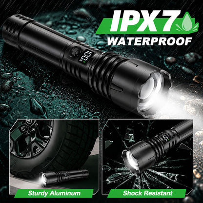 🎁 2026 Billhol® Super Bright Ultimate Tactical Survival Flashlight · 2M+ SOLD · 80X Brightness ·120H RUN TIME · Military COB LED Tech