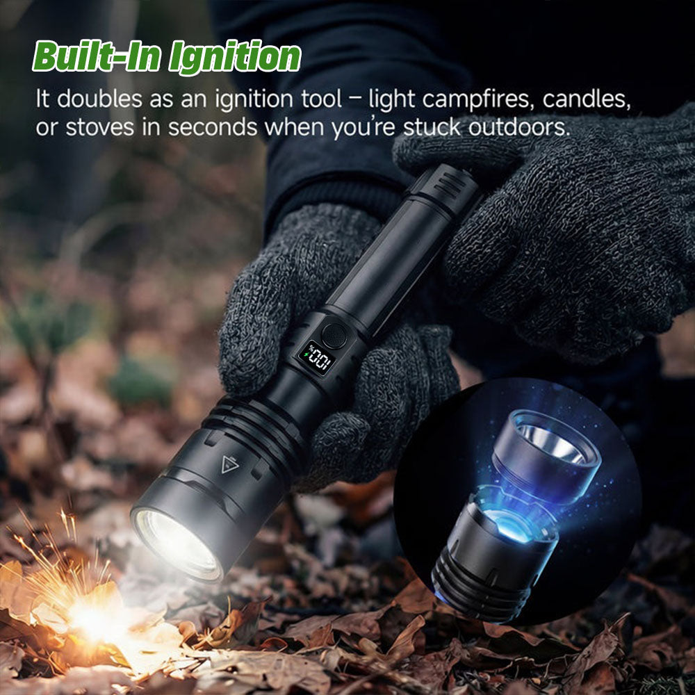 🎁 2026 Billhol® Super Bright Ultimate Tactical Survival Flashlight · 2M+ SOLD · 80X Brightness ·120H RUN TIME · Military COB LED Tech