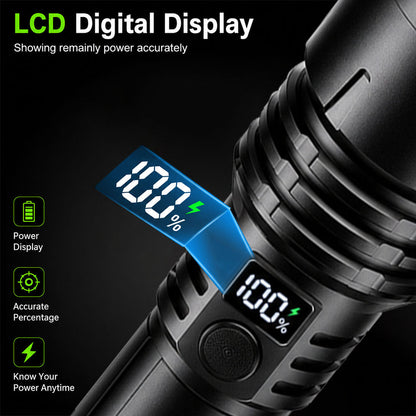 🎁 2026 Billhol® Super Bright Ultimate Tactical Survival Flashlight · 2M+ SOLD · 80X Brightness ·120H RUN TIME · Military COB LED Tech