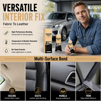 🎉49K+ Sold 🚗 BVJ®  Waterproof Car Headliner Repair Glue, High Strength Adhesive for Sagging Car Ceiling & Interior